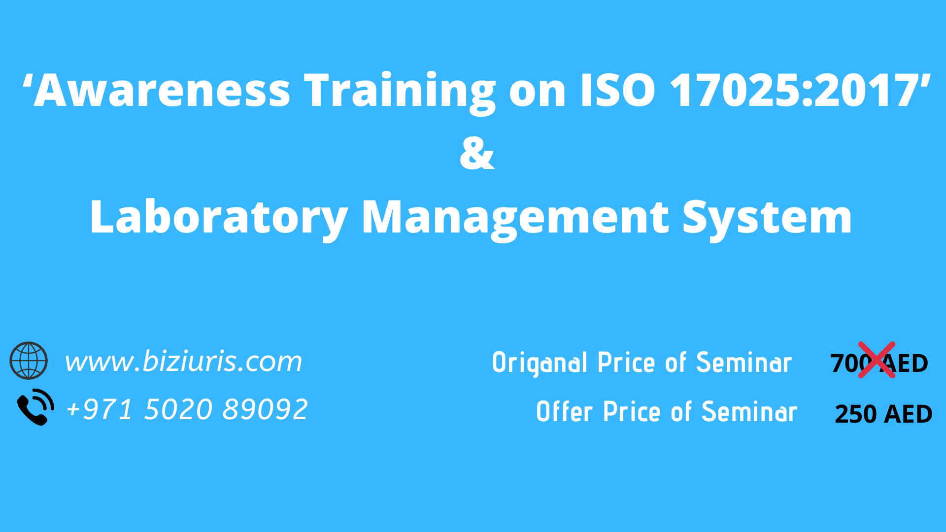 Overview of Internal Auditor Training of ISO UAE Biz Iuris Consulting